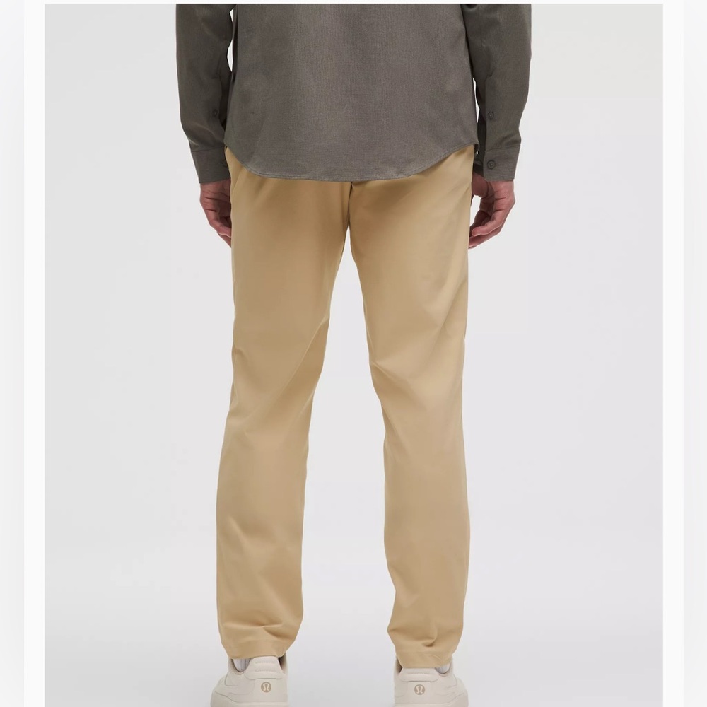 Men’s LULULEMON ABC Classic Fit Trouser Tan 30x29 - Picture 2 of 11